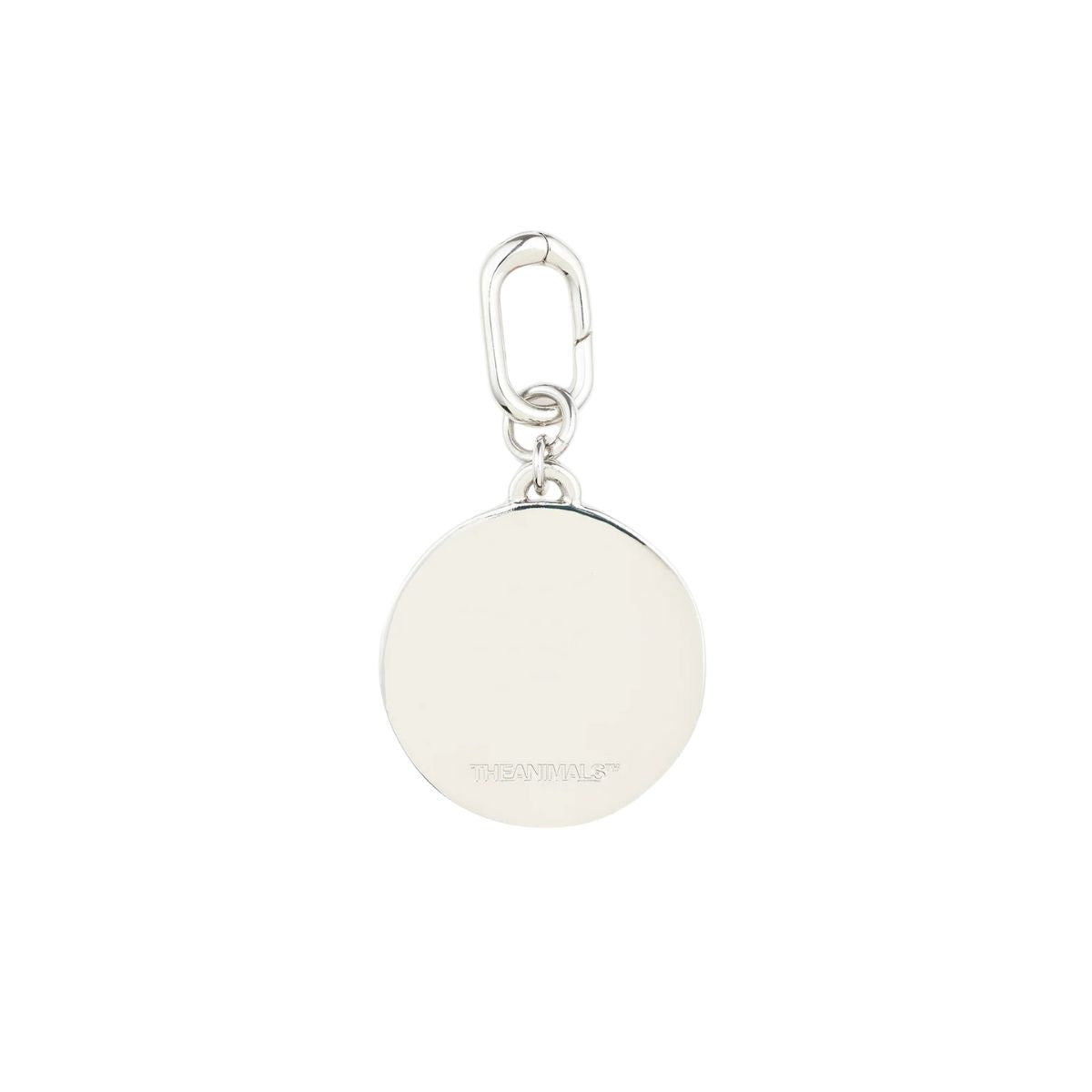 Disque rhodium necklace charm by THE ANIMALS