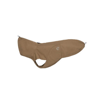 Dog raincoat in sienna color