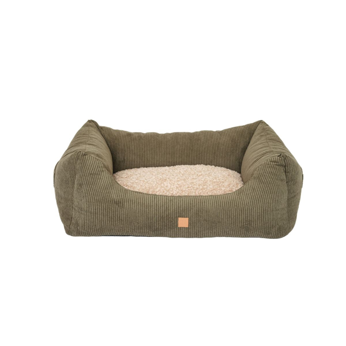 Dog bed in khaki corduroy by PET & Co.
